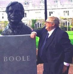 Des MacHale and George Boole Bust 