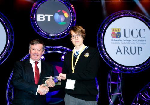 Boole Prize Winner Antanas Murelis with Michael Murphy, UCC President (left)