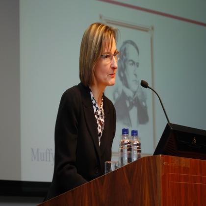 Professor Muffy Calder, OBE addresses the George Boole 200 Inaugural Lectures