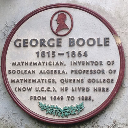 Commemorative plaque at 5 Grenville Place, Cork